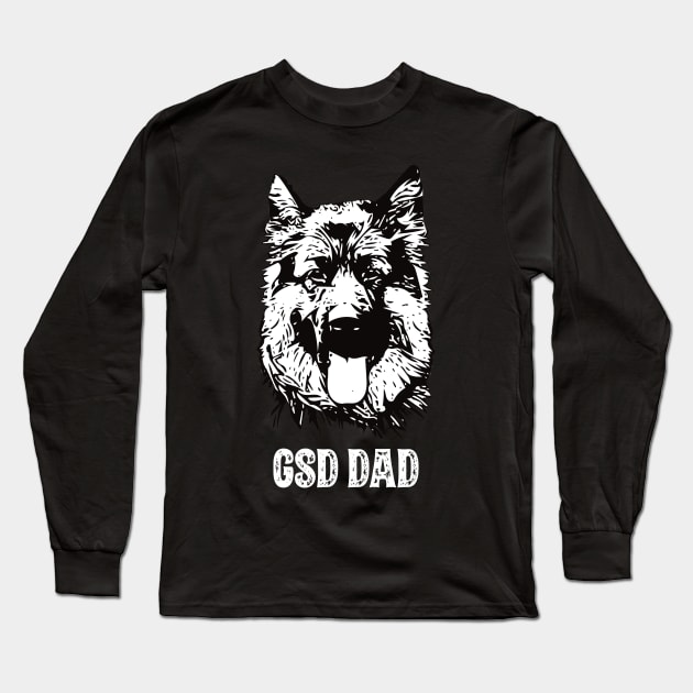 German Shepherd Dog Dad Long Sleeve T-Shirt by DoggyStyles